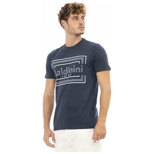 Baldinini Trend Blue Cotton Men T-Shirt BA-23707-S