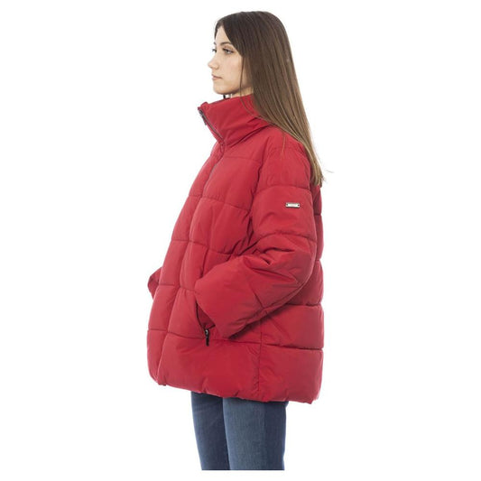 Baldinini Trend Red Polyamide Women Jacket BA-23663-3XL
