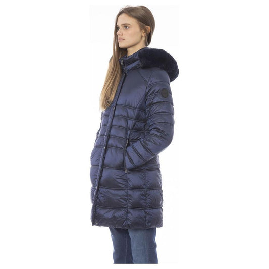 Baldinini Trend Light Blue Polyester Women Jacket BA-23899-S-FBB-335