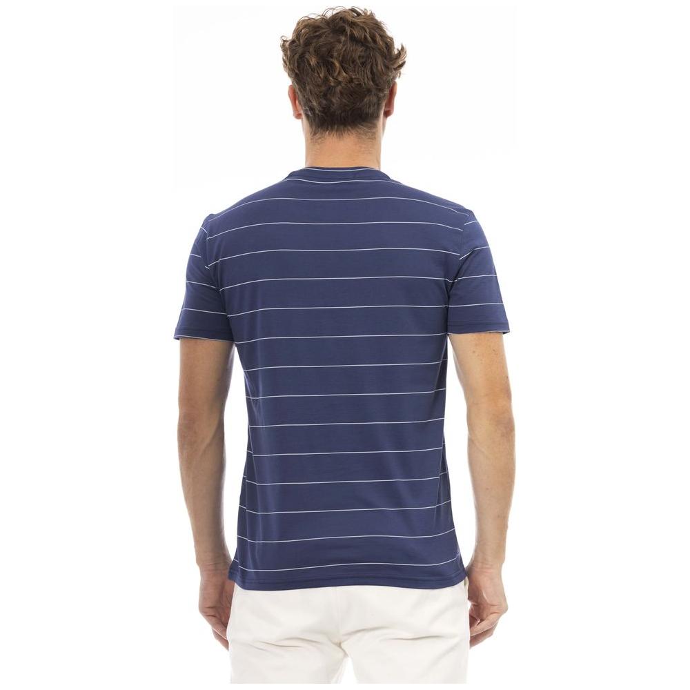 Baldinini Trend Blue Cotton Men T-Shirt BA-23708-L