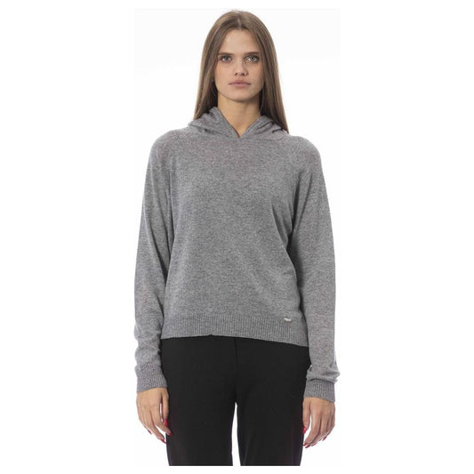 Baldinini Trend Gray Viscose Women Sweater BA-23847-M