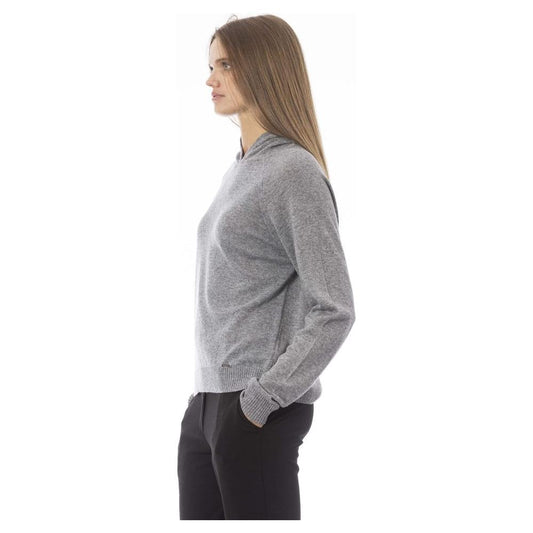 Baldinini Trend Gray Viscose Women Sweater BA-23847-M