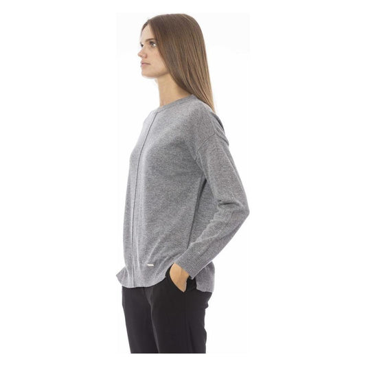 Baldinini Trend Gray Viscose Women Sweater BA-23843-M
