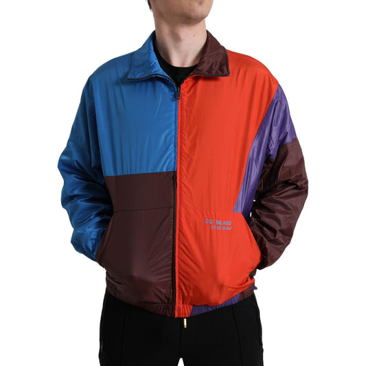 Dolce & Gabbana Multicolor Color Windbreaker Jacket JKT3753-48
