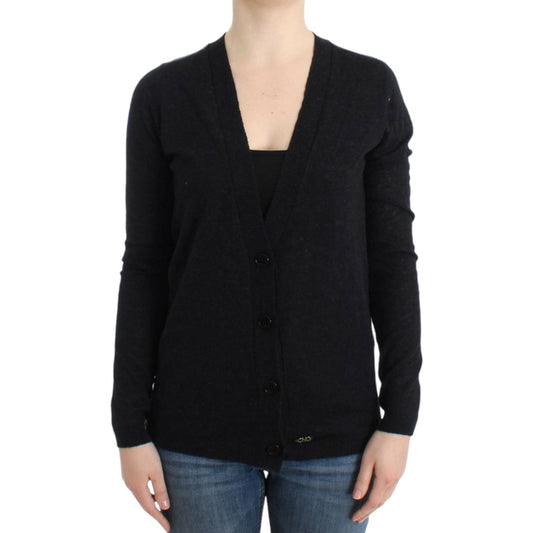 Costume National Gray wool alpaca cardigan SIG12056-1