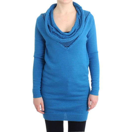 Costume National Blue scoopneck sweater SIG11549-1