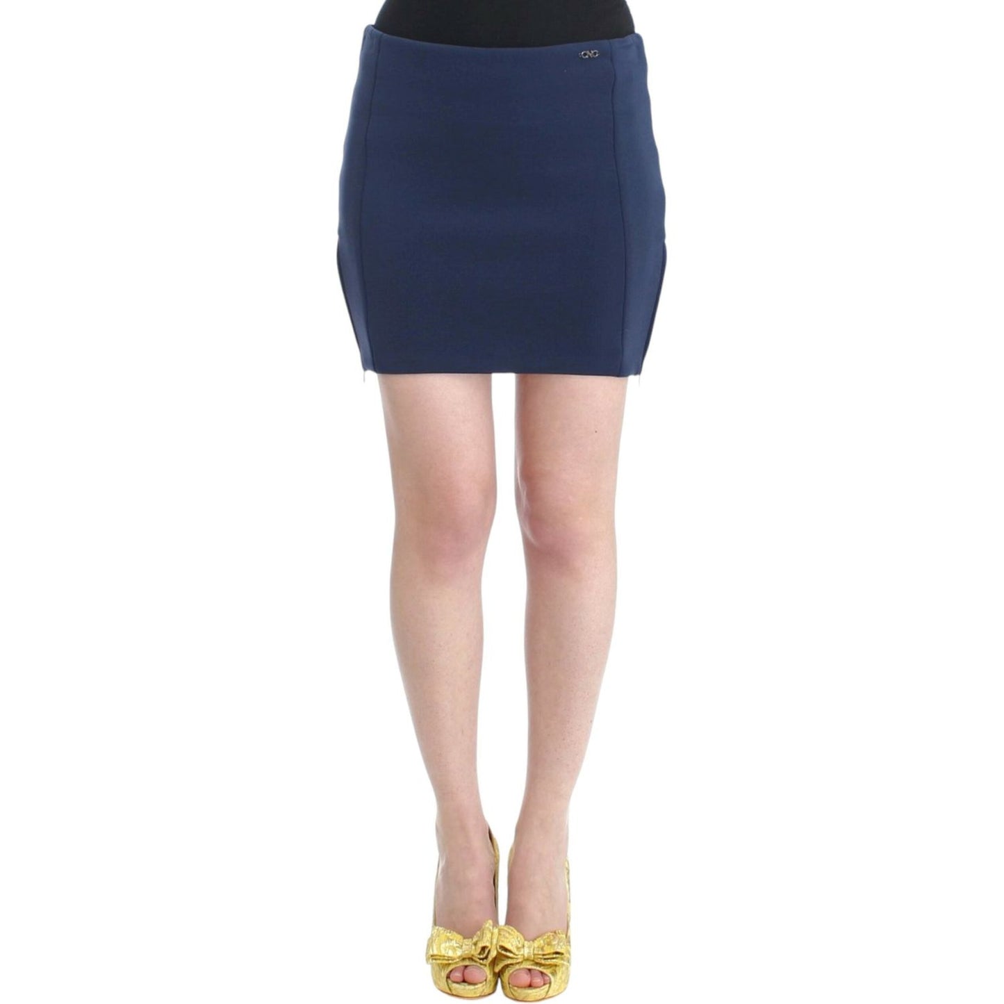 Costume National Blue nylon mini skirt SIG11645-2