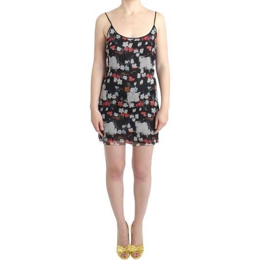 Costume National Floral silk mini dress SIG11657-1