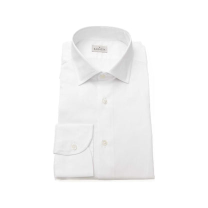 Bagutta White Cotton Men Shirt