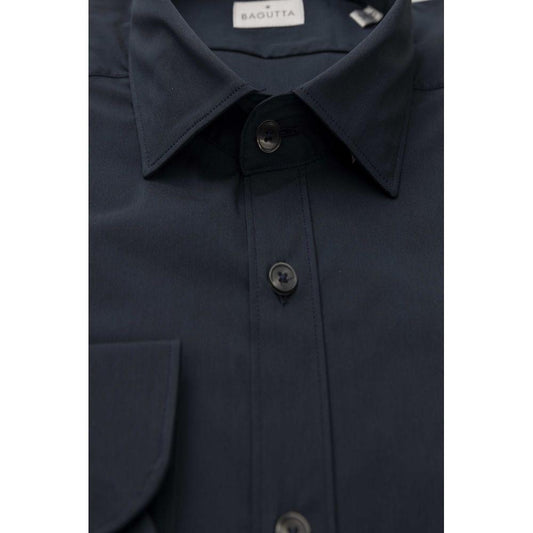 Bagutta Blue Cotton Men Shirt BA-23931-L