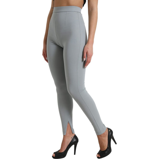 Dolce & Gabbana Gray Nylon Slim Trouser Pants PAN74960-40