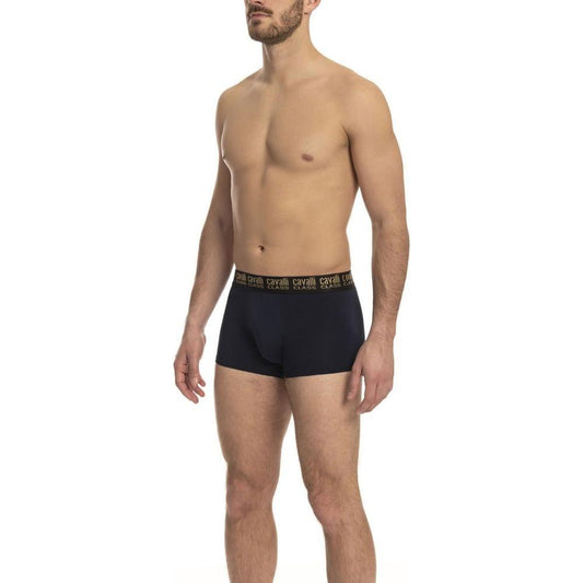 Cavalli Class Blue Cotton Men's Trunk CA-23768-L