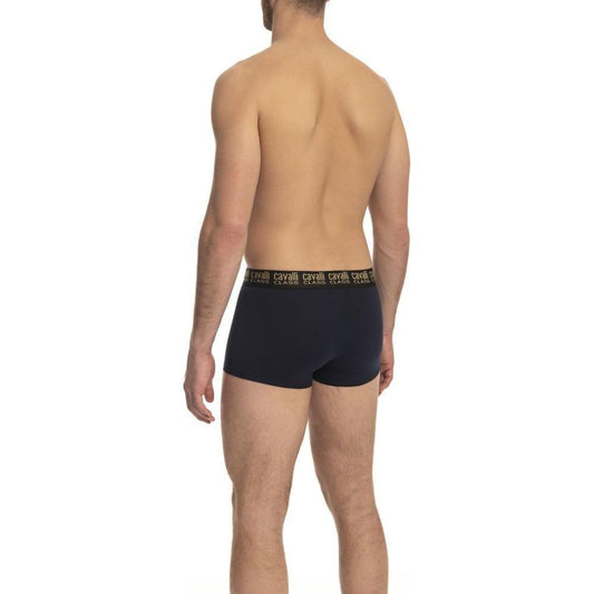 Cavalli Class Blue Cotton Men's Trunk CA-23768-L