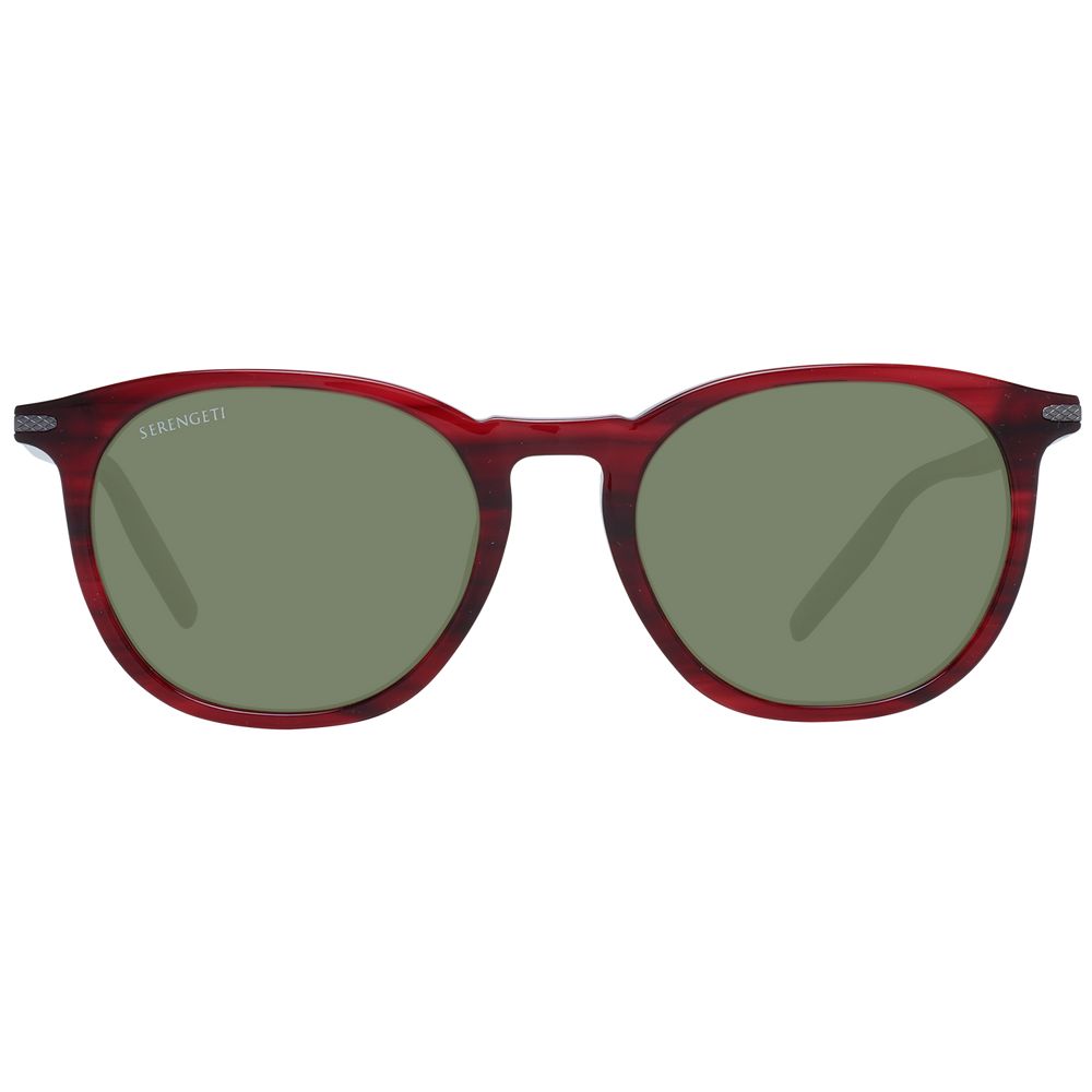 Serengeti Red Acetate Sunglasses