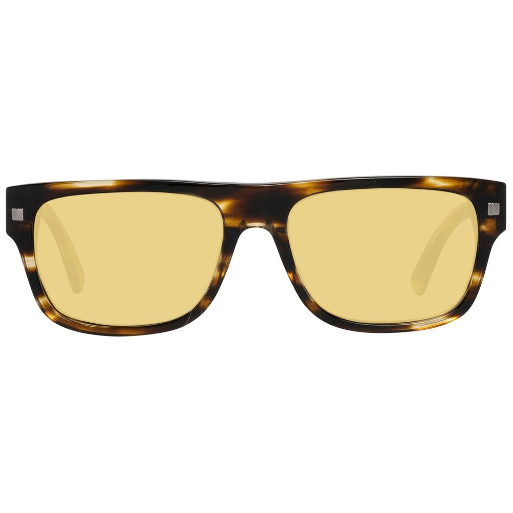 نظارة شمسية للرجال من إرمينيجيلدو زينيا باللون البني