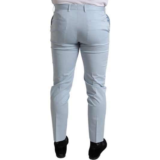 Dolce & Gabbana Sky Blue Cotton Stretch Skinny Pants PAN74891-54