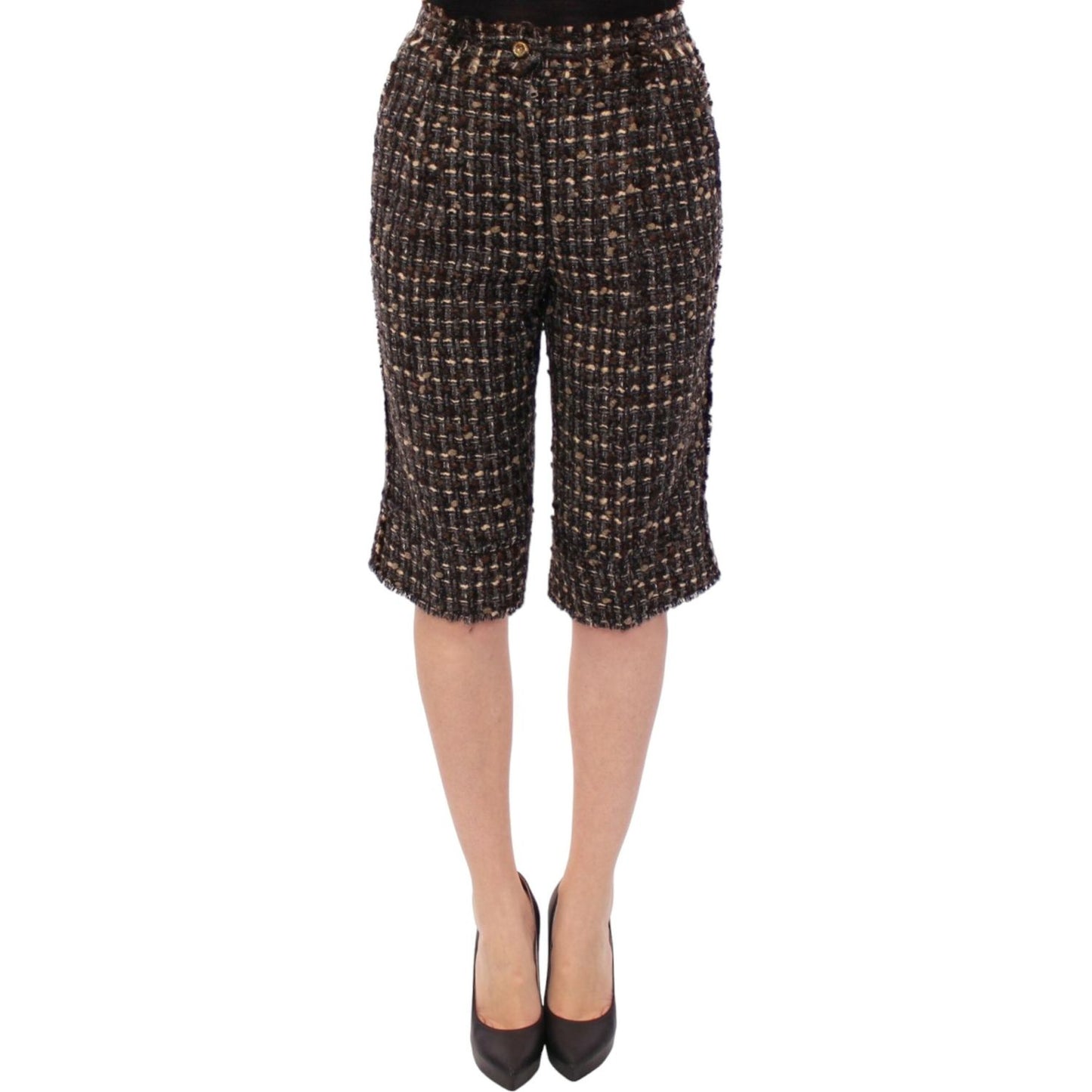Dolce & Gabbana Multicolor wool shorts pants