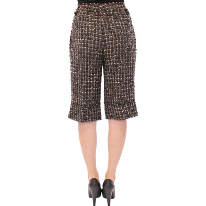 Dolce & Gabbana Multicolor wool shorts pants