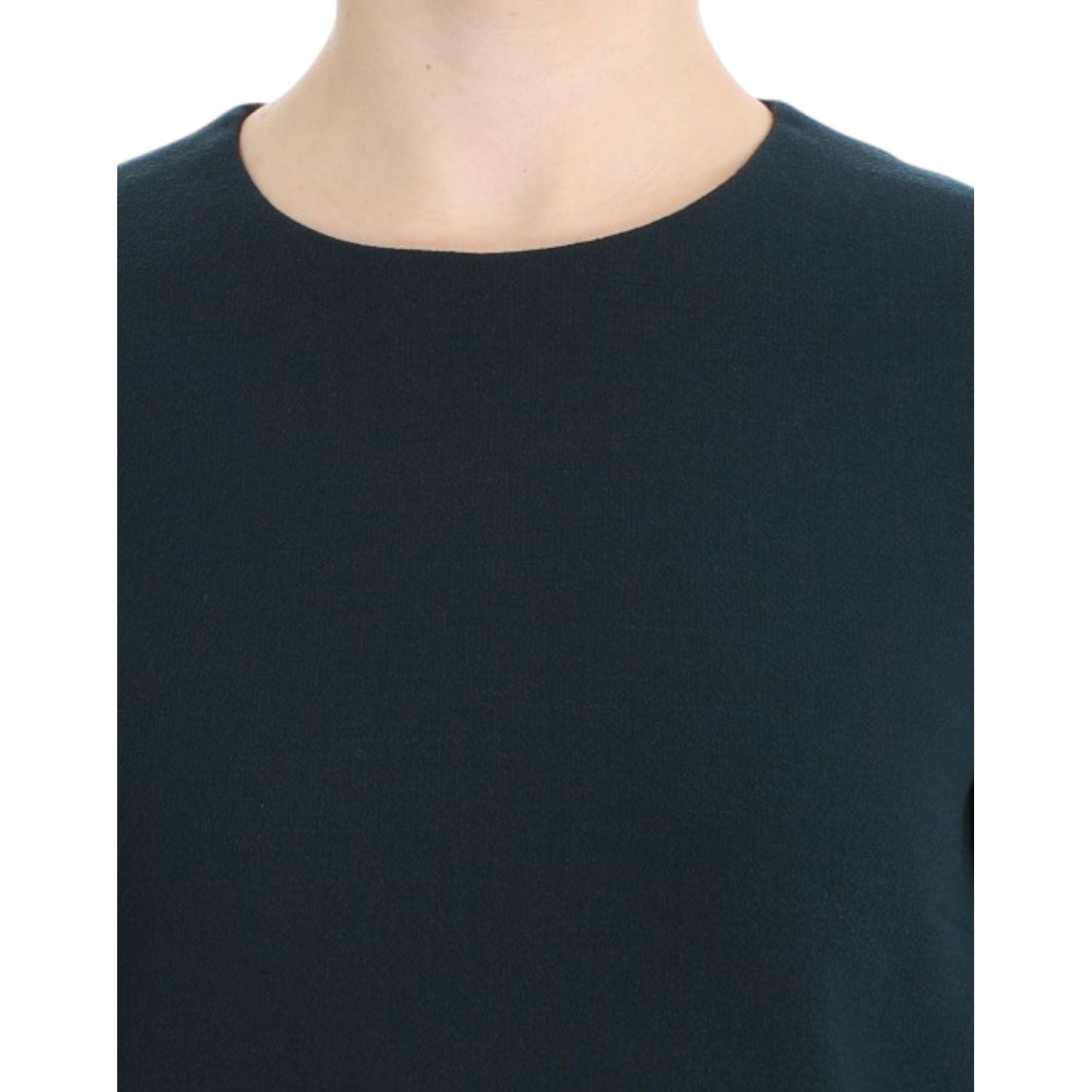 بلوزة دولتشي آند غابانا Enchanted Sicily باللون الأخضر من مزيج الصوف والحرير