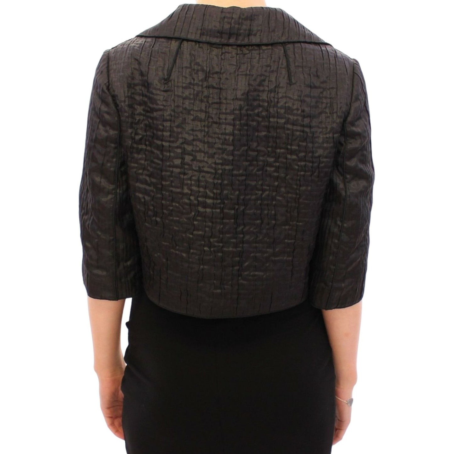 Dolce & Gabbana Black Short Bolero Shrug Jacket Coat GSS11369-1