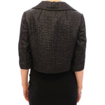 Dolce & Gabbana Black Short Bolero Shrug Jacket Coat GSS11369-1