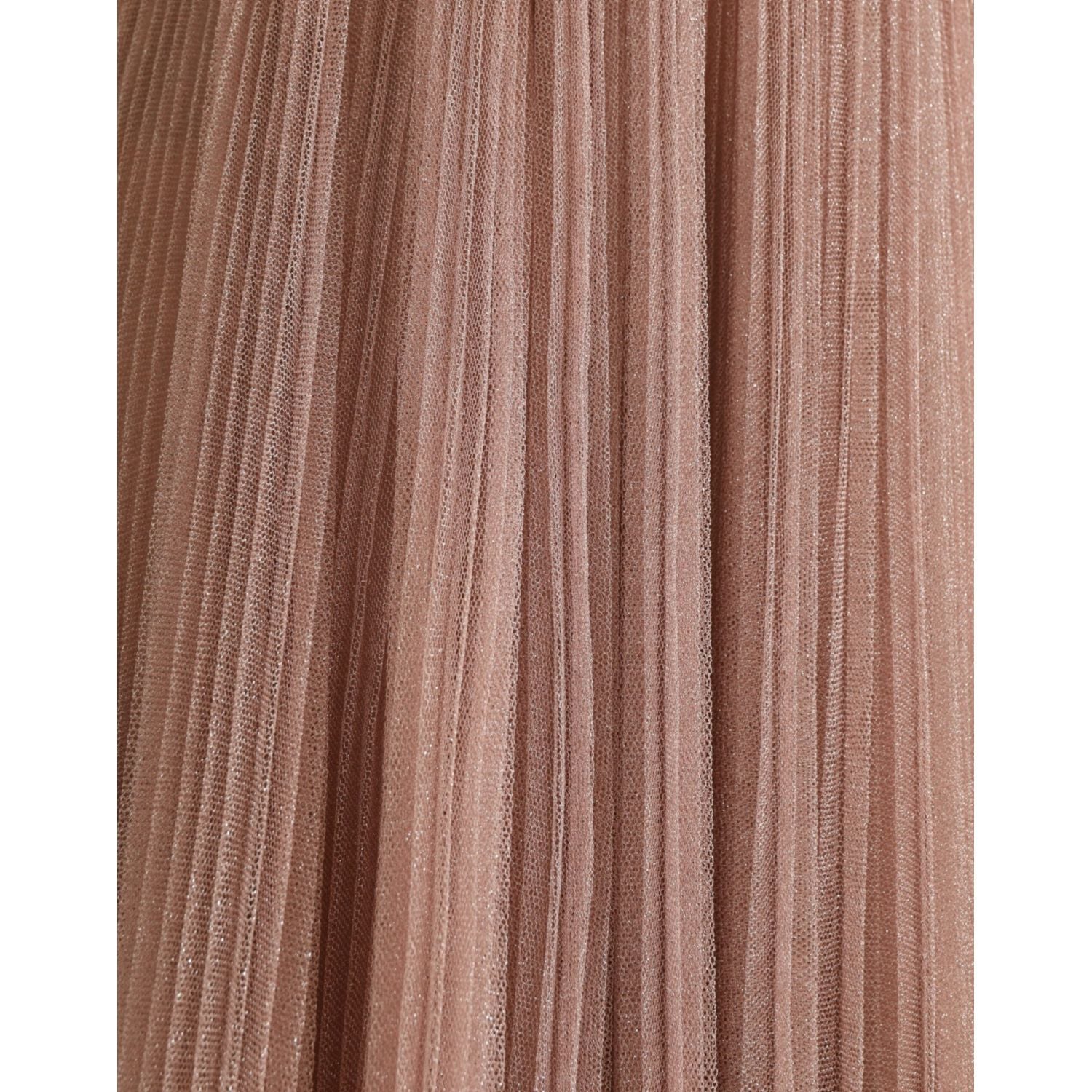 فستان دولتشي آند غابانا الأنيق باللون الوردي غير المتماثل من التول