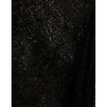 Dolce & Gabbana Black Floral Lace Sheer A-line Midi Dress DR281116-48