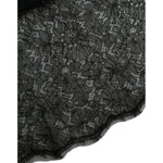 Dolce & Gabbana Black Floral Lace Sheer A-line Midi Dress DR281116-48