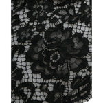 Dolce & Gabbana Black Lace Crystal Embellished Sheath Dress DR281121-36