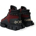 Dolce & Gabbana Burgundy Super King High Top Men Sneakers Shoes MV5424-39