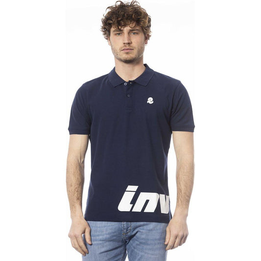 Invicta Blue Cotton Men Polo Shirt IN-24061-S