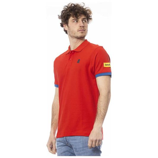 Invicta Red Cotton Men Polo Shirt IN-24065-S