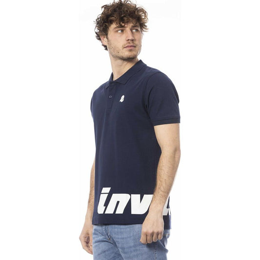 Invicta Blue Cotton Men Polo Shirt IN-24061-S