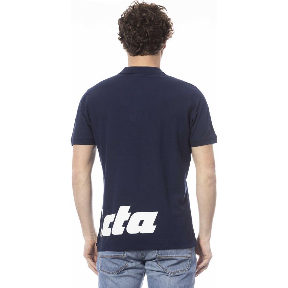 Invicta Blue Cotton Men Polo Shirt IN-24061-S