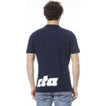 Invicta Blue Cotton Men Polo Shirt IN-24061-S