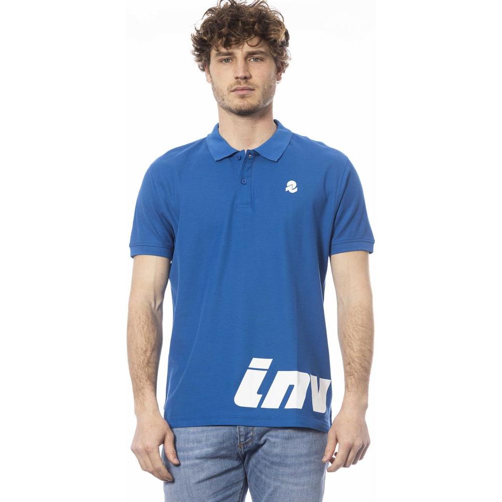 Invicta Blue Cotton Men Polo Shirt IN-24058-S