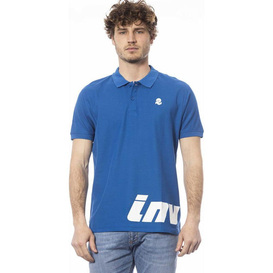 Invicta Blue Cotton Men Polo Shirt IN-24058-S