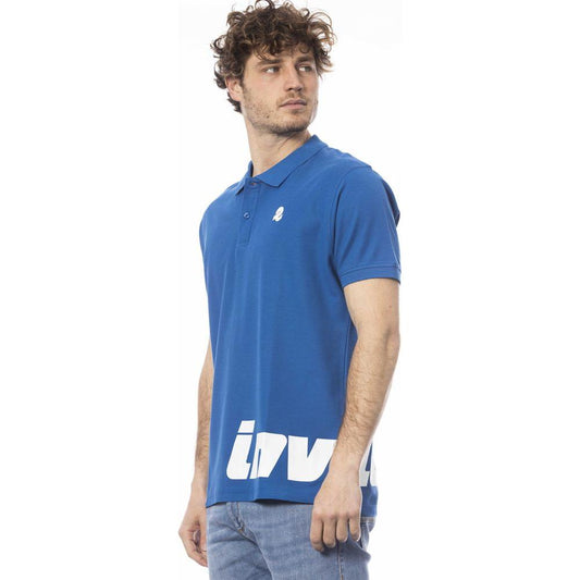 Invicta Blue Cotton Men Polo Shirt IN-24058-S