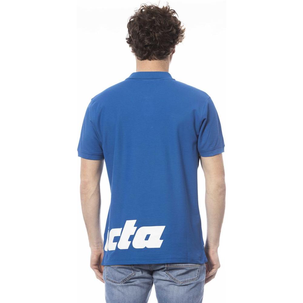 Invicta Blue Cotton Men Polo Shirt IN-24058-S