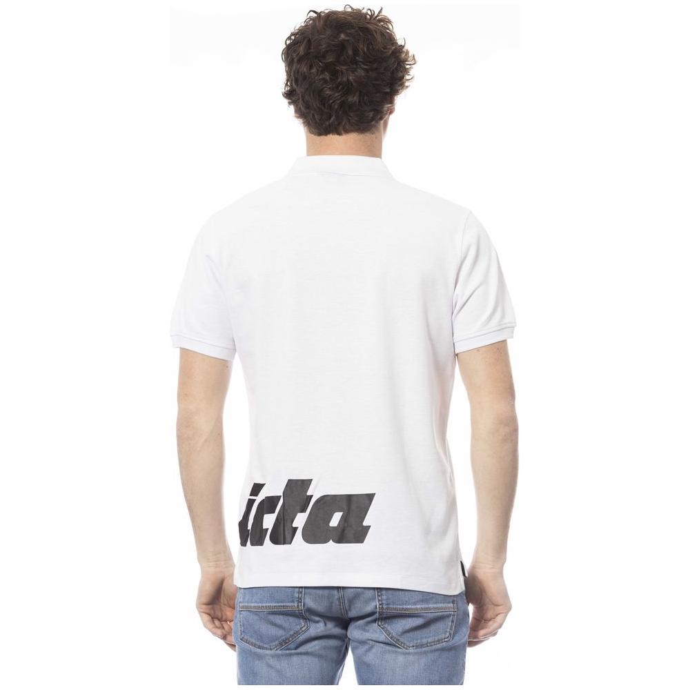 قميص بولو رجالي من القطن باللون الأبيض من Invicta