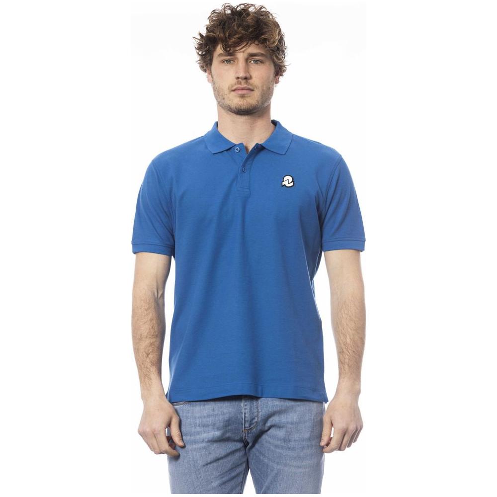 Invicta Blue Cotton Men Polo Shirt IN-24054-S