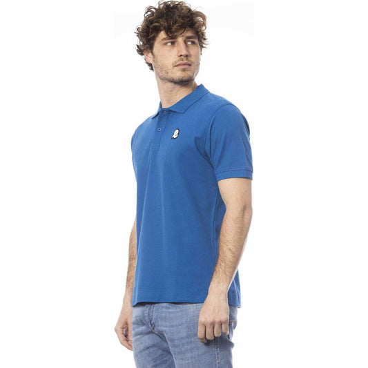 Invicta Blue Cotton Men Polo Shirt IN-24054-S