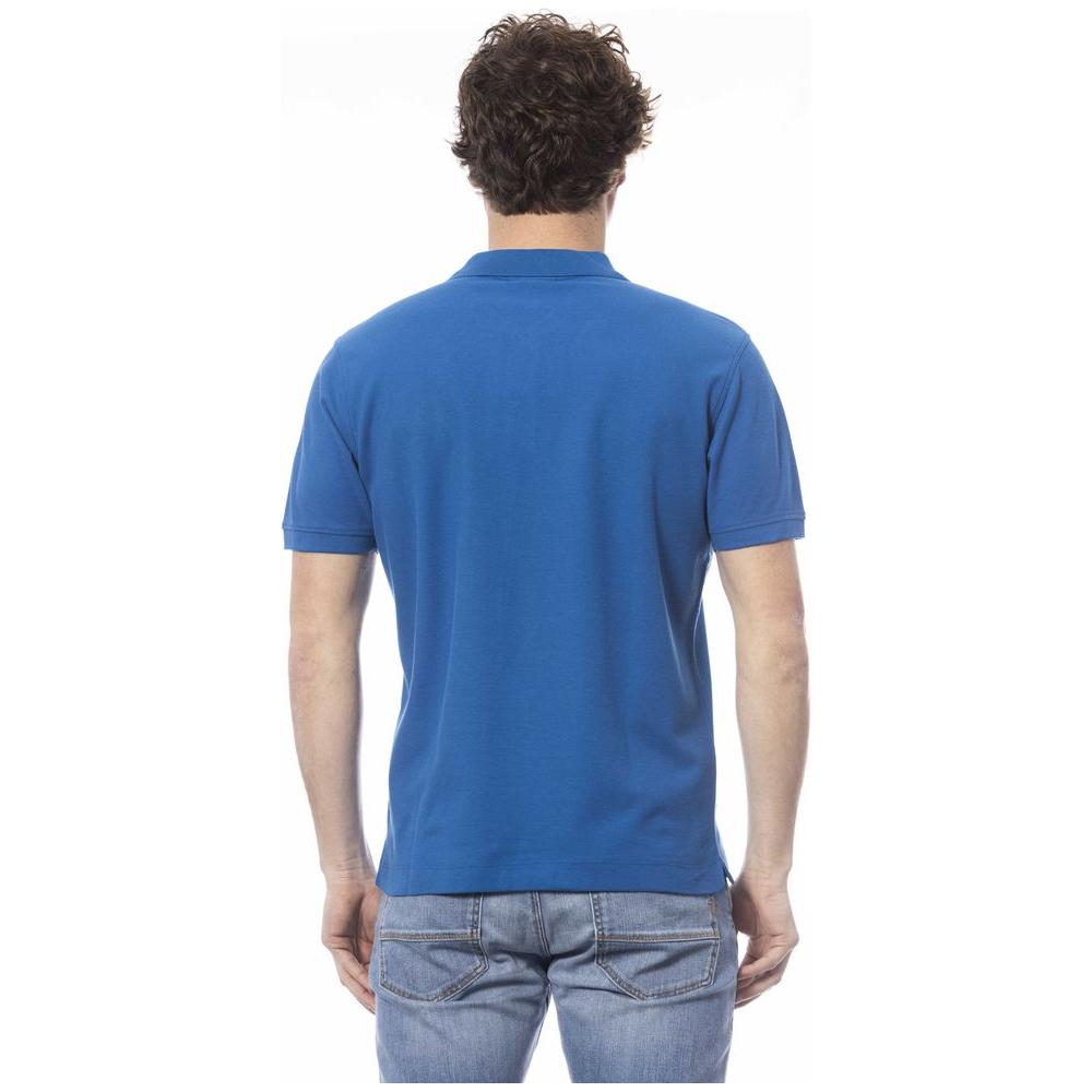 Invicta Blue Cotton Men Polo Shirt IN-24054-S