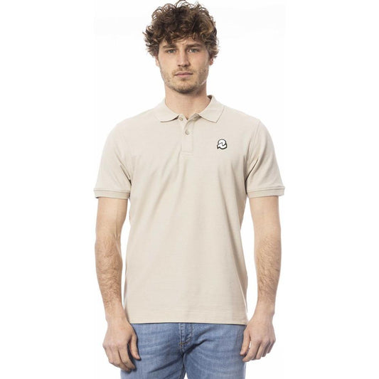 Invicta Beige Cotton Men Polo Shirt IN-24050-S