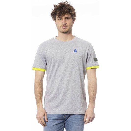 Invicta Gray Cotton Men T-Shirt IN-24045-S