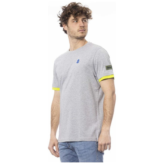 Invicta Gray Cotton Men T-Shirt IN-24045-S