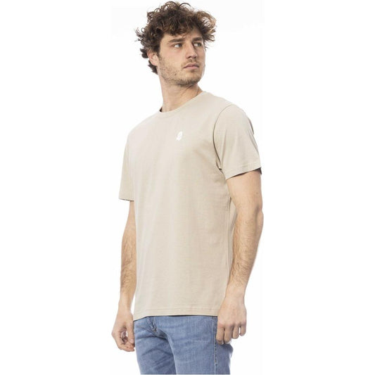 Invicta Beige Cotton Men T-Shirt IN-24039-S