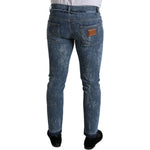 Dolce & Gabbana Blue Washed Skinny Cotton Stretch Denim Jeans PAN74928-60