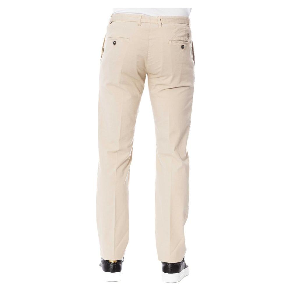 Trussardi Beige Cotton Men Trouser TR-24074-IT52 | XL