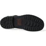 Dolce & Gabbana Elegant Black Calf Leather Lace-Up Boots Dolce & Gabbana Black